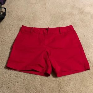 Ladies red shorts size 10 smoke free- perfect for 4th of July